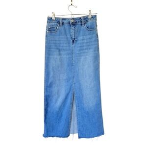 SOLD Oat New York denim maxi skirt Sz 27 4